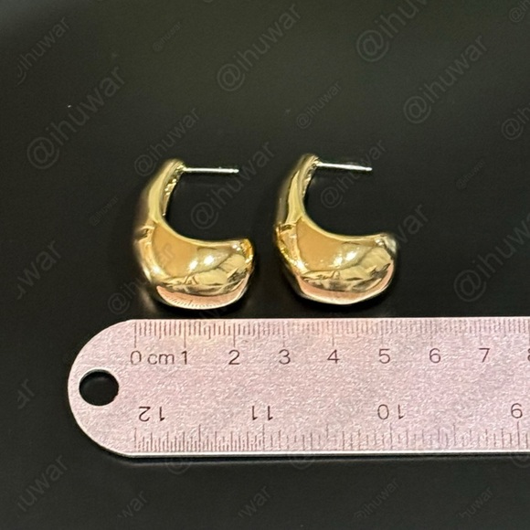 House Of Harlow 1960 Chunky Dome Tear Drop Earrings - Picture 7 of 11